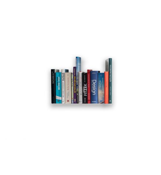 4er Set Radius Design - Booksbaum Wandregal horizontal